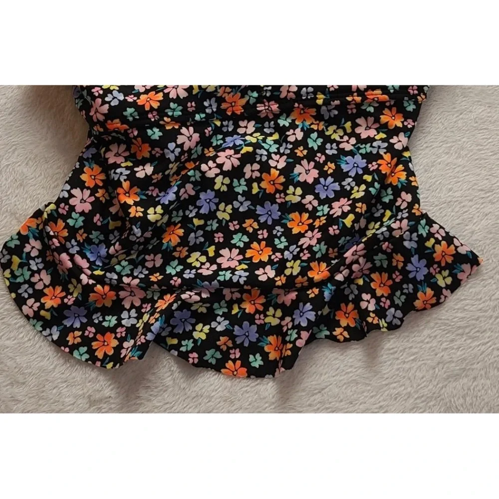 Cat & Jack Girls XL 14 Floral Washy 2 Piece Swimsuit Tankini Multicolor New NWT